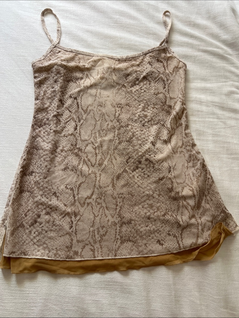 Reformation snake print tank top